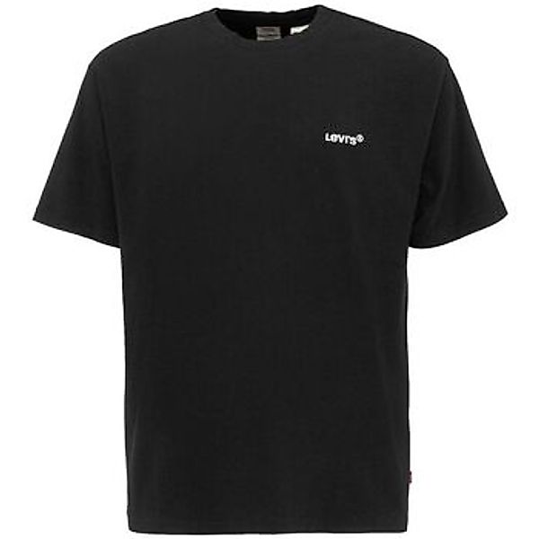 Levis  T-Shirts & Poloshirts A0637 - RED TAB TEE-0001 BLACK - LOGO WHITE günstig online kaufen