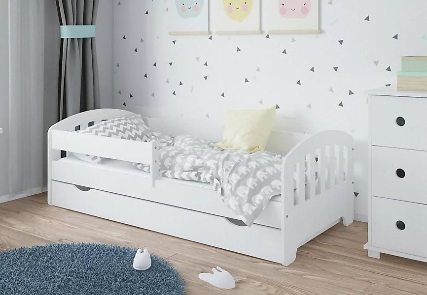 Kids Collective Kinderbett 80x160, 80x180, 90x200 cm mit Schublade, Rausfal günstig online kaufen