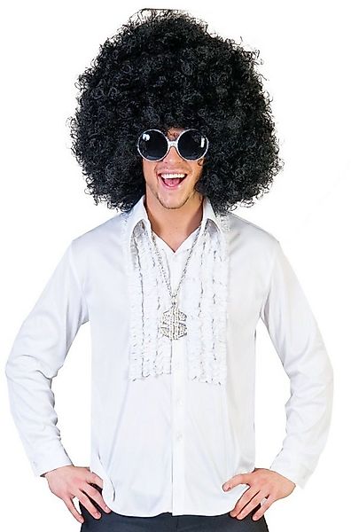 Funny Fashion Kostüm Hippie Rüschenhemd für Herren - Weiß günstig online kaufen