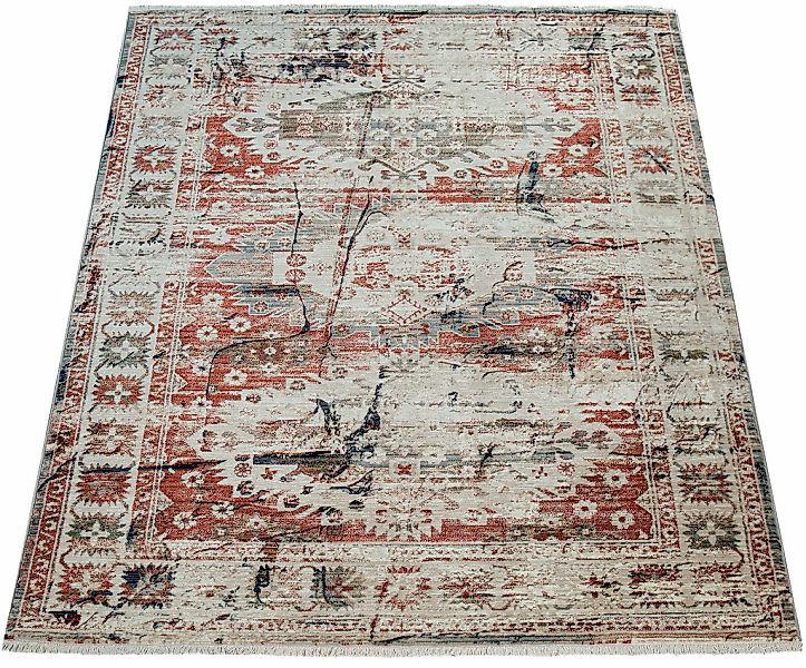 Paco Home Teppich "Sena 453" rechteckig 11 mm Höhe Kurzflor, Orient-Optik, günstig online kaufen