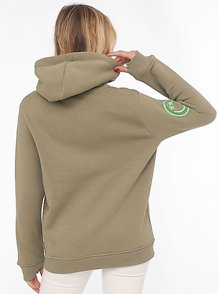 Zwillingsherz Hoodie ""Glück"", mit Schriftzug Glück und Kängurutaschen günstig online kaufen