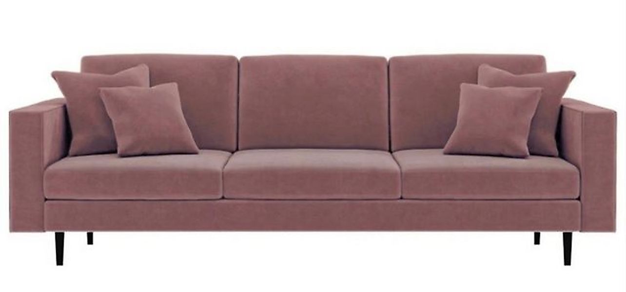 Xlmoebel Sofa Neu Großes Viersitzer Design-Sofa in Rosa Stoff für das Wohnz günstig online kaufen