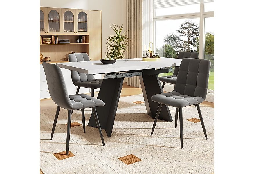 Flieks Essgruppe, (Set, 5-tlg., Tisch mit 4 Stühlen, klapper Tischplatte 99 günstig online kaufen