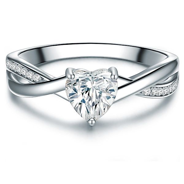 Trilani Silberring Herz silber, in Sterling günstig online kaufen