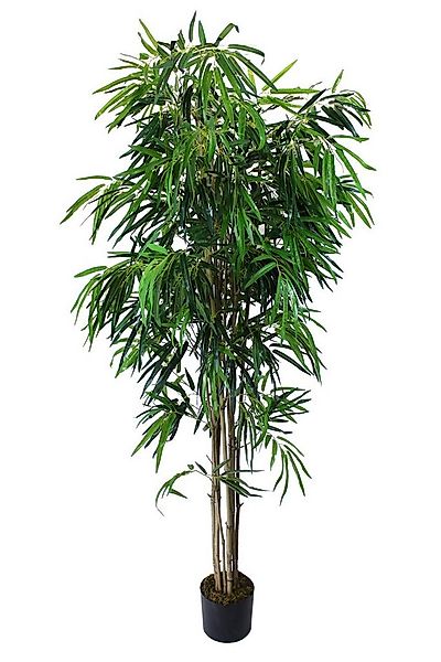 Kunstbambus künstlicher Bambus Deluxe 1400 Blätter Real-Touch Kunstpflanze günstig online kaufen