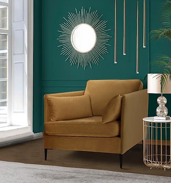 Home affaire Sessel »Light« inklusive loser Zierkissen, mit schmalen Armleh günstig online kaufen