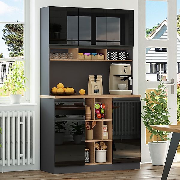 MODFU Hochschrank moderner Küchenschrank,Buffet,Sideboard (Modernes Sideboa günstig online kaufen