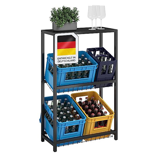 STEELSØN Flaschenregal Montune mit Ablagefläche, Getränkekistenregal in Sch günstig online kaufen