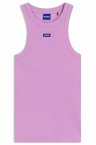 HUGO Blue Tanktop "Easy Tank", Rippware aus Baumwollmischung mit Elasthan günstig online kaufen