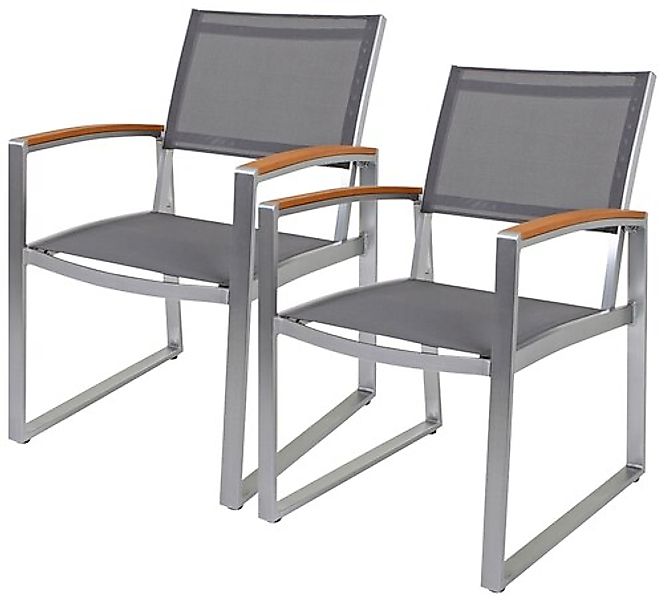 Garden Pleasure Gartenstuhl »AVA« (Set) 2 Stk.2er Set, Kunststoff/Non-Wood, günstig online kaufen