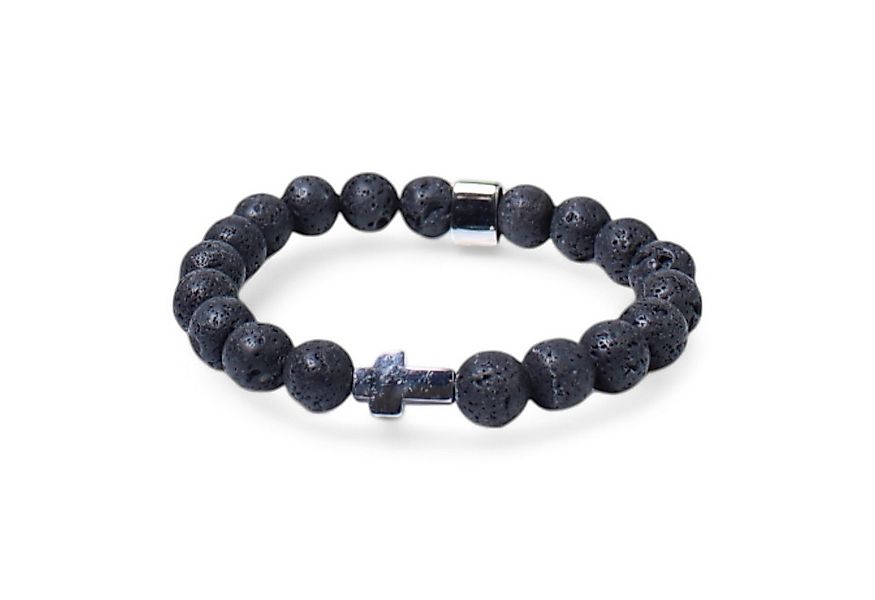 FRONHOFER Perlenarmband 19361, elastisches Herren Armband mit Lavasteinperl günstig online kaufen