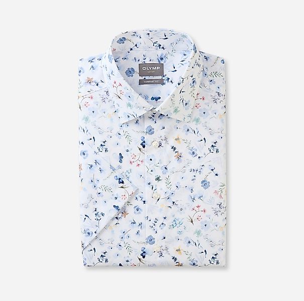 OLYMP Kurzarmhemd "Luxor comfort fit", mit floralem Print günstig online kaufen