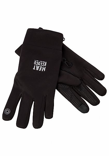 Heatkeeper Fleecehandschuhe mit Silikon-Finish an der Handfläche und I-Touc günstig online kaufen