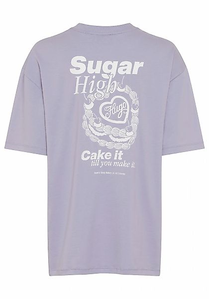 HUGO Blue T-Shirt "Oversized Tee" mit Print, Rundhals günstig online kaufen