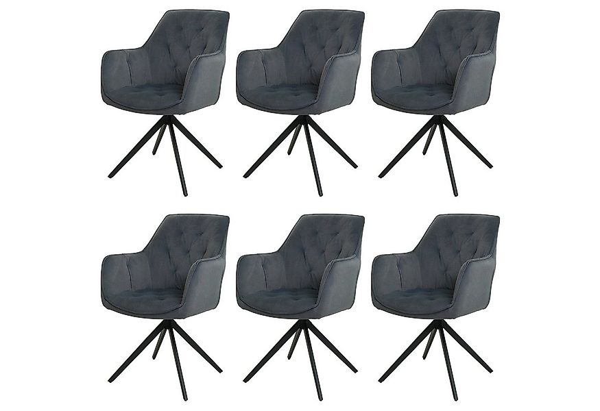 MCW Esszimmerstuhl MCW-L80-6 (6er-Set), Um 180° drehbar, Mit Autoposition günstig online kaufen