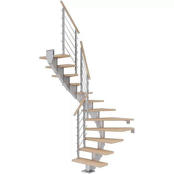 Dolle Mittelholmtr. Hamburg Eiche Weiß Perlgrau GH bis 301 cm 1/2gew. 85 cm günstig online kaufen