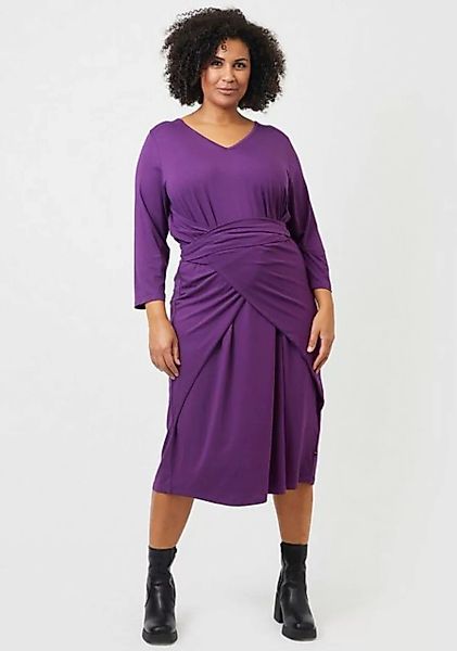 ADIA Jerseykleid mit stylischem Wickelteil an der Taille günstig online kaufen
