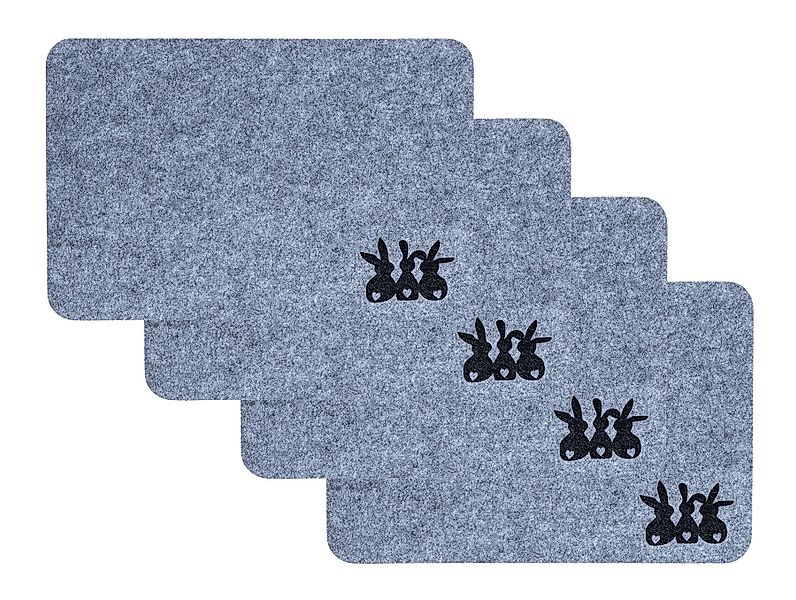 Levandeo® Platzset, 4er Set Platzset Osterhase günstig online kaufen