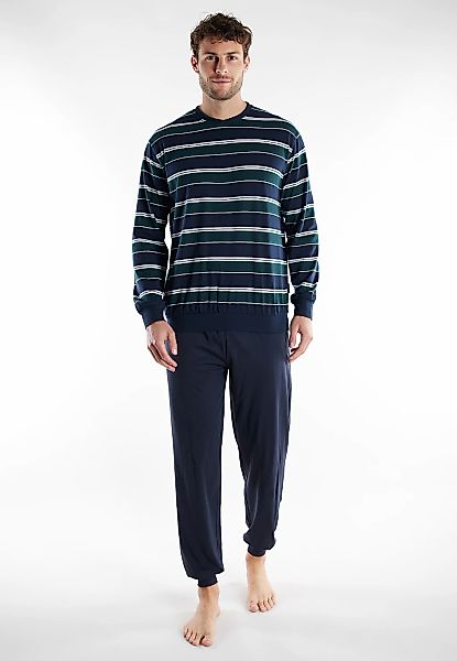 GÖTZBURG Schlafanzug "Volos" 2 Stk. tlg., Langarm, Rundhalsausschnitt, lang günstig online kaufen