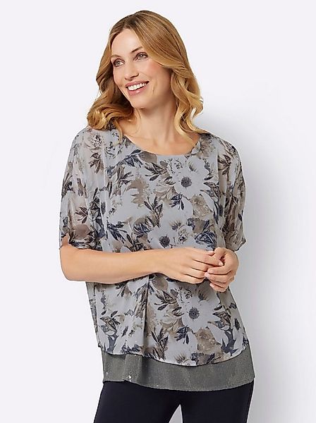 Sieh an! Klassische Bluse Kurzarm-Bluse . günstig online kaufen