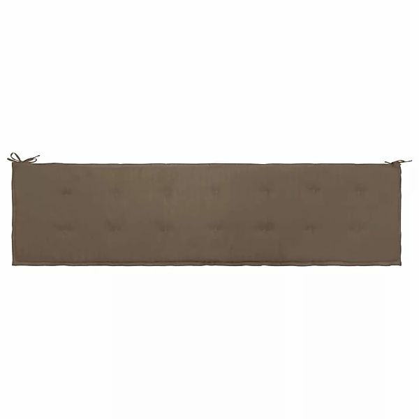 vidaXL Sitzauflage Gartenbank-Auflage Taupe 200x50x4 cm günstig online kaufen