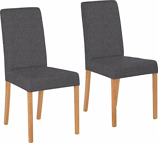 Home affaire 4-Fußstuhl »Bologna«, (Set), 6 St., Strukturstoff, Gestell aus günstig online kaufen