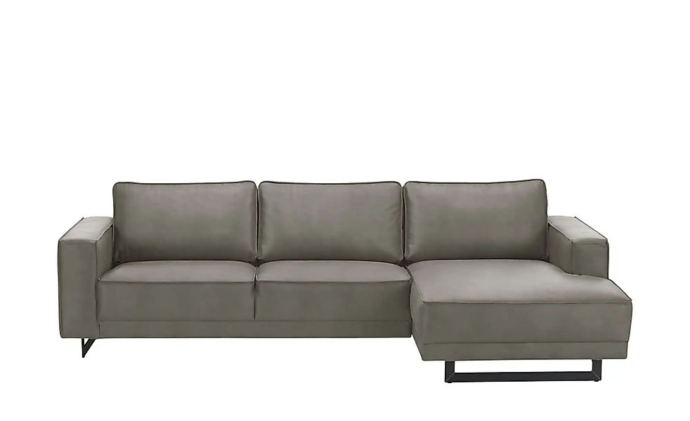 SOHO Ecksofa aus recyceltem Leder Sanja ¦ grau ¦ Maße (cm): B: 285 H: 85 T: günstig online kaufen