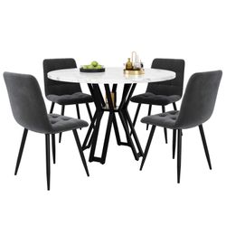 REDOM Essgruppe Modernes 5-teiliges Esstisch-Set, (mit günstig online kaufen