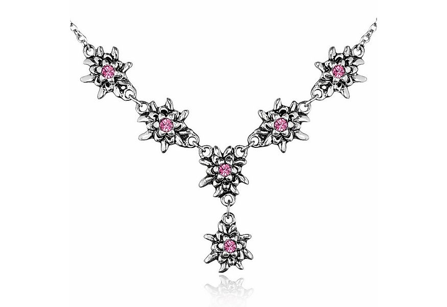 Trachtenland Kette mit Anhänger LUISIA® Edelweiß Collier 'Emilia' mit Premi günstig online kaufen