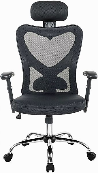 SalesFever Drehstuhl, Stoff-Netzstoff, Mit elegantem Schmetterlingsmechanis günstig online kaufen