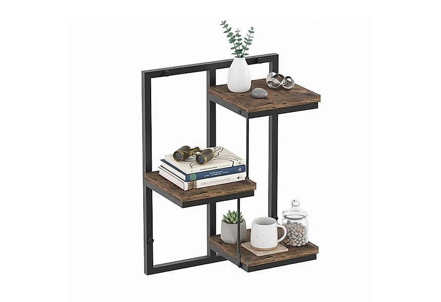 relaxdays Wandregal Industrial Desig, 3 günstig online kaufen