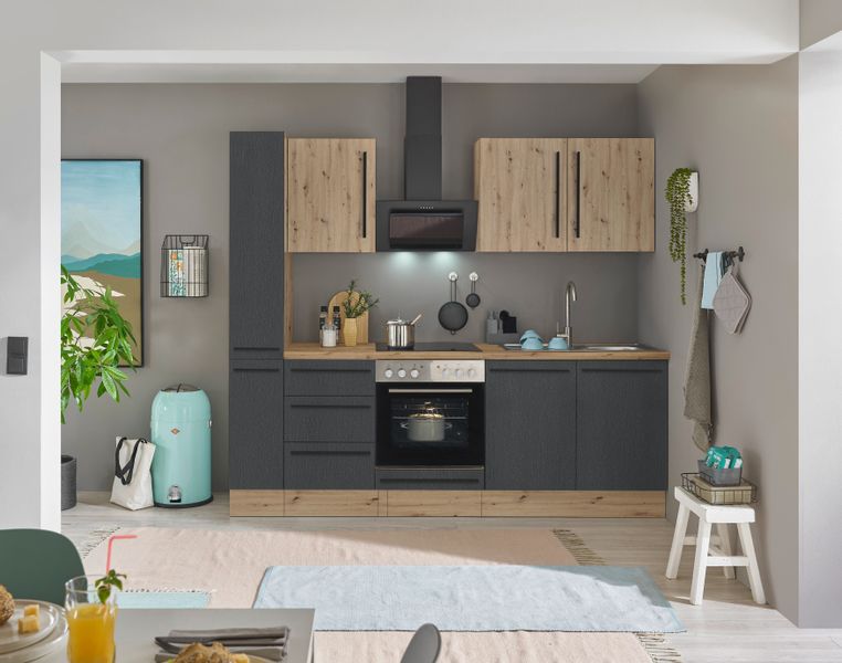 KOCHSTATION Küchenzeile Florida, Breite 240 cm, günstig online kaufen