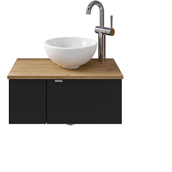Pelipal Einzelwaschtisch Serie 6915 61 cm Schwarz mit Softclose günstig online kaufen