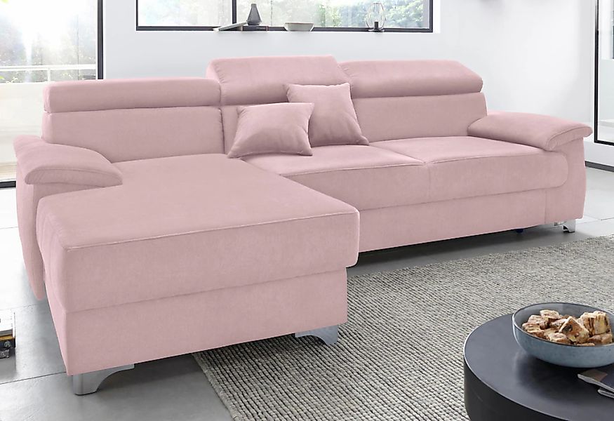DOMO collection Ecksofa "Trento L-Form, mit Kufenfuß oder Einzelfuß" wahlwe günstig online kaufen