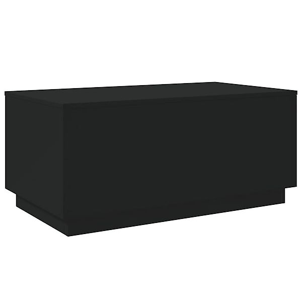 vidaXL Couchtisch Couchtisch mit LED-Leuchten Schwarz günstig online kaufen