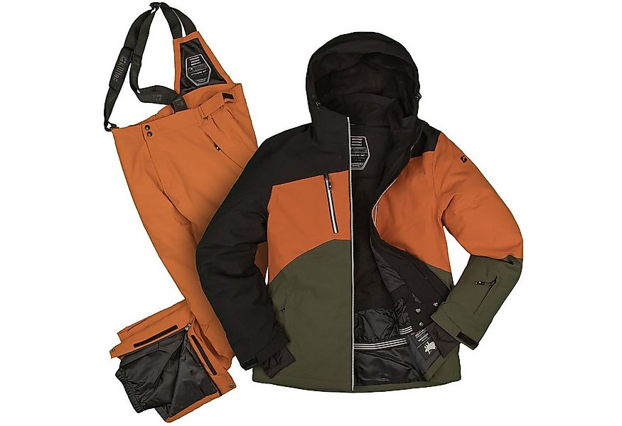 Killtec Skianzug Herren Skijacke + Skihose (orange/schwarz), verschweißte N günstig online kaufen