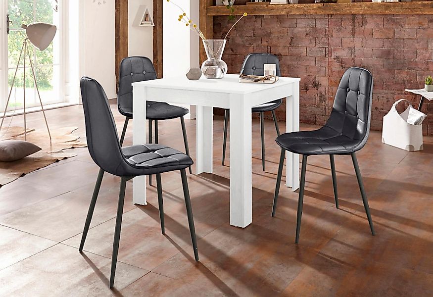 INOSIGN Essgruppe Set, 5 Stk. tlg. mit Esstisch 80 cm breit günstig online kaufen