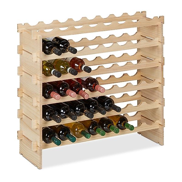 relaxdays Weinregal Stapelbares Weinregal für 48 günstig online kaufen
