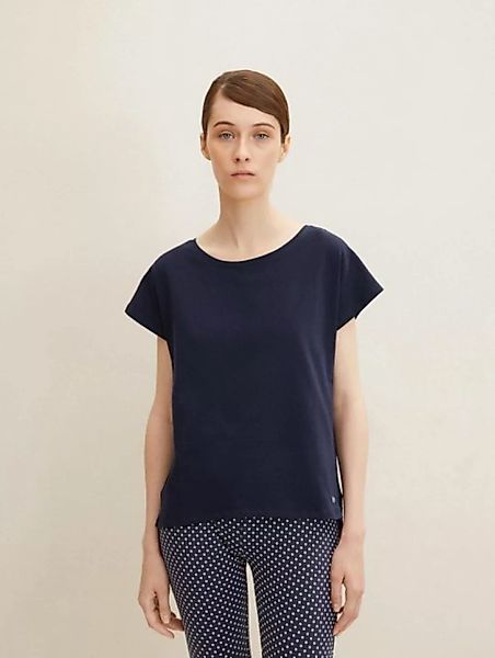 TOM TAILOR Pyjamahose T-Shirt mit Logo-Print günstig online kaufen