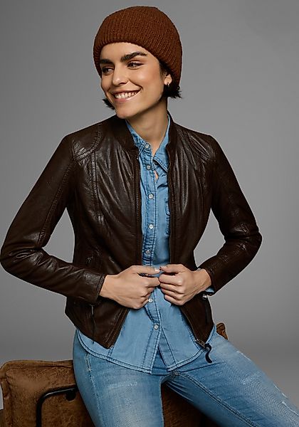 ALPENBLITZ Lederjacke "Athen" aus weichem Lammnappaleder, figurbetonter Sch günstig online kaufen