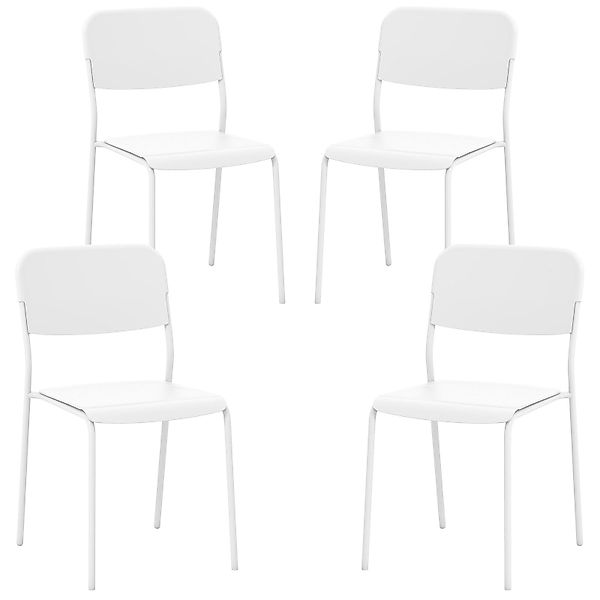 KOMFOTTEU Esszimmerstuhl (4 St), stapelbare Küchenstühle, günstig online kaufen
