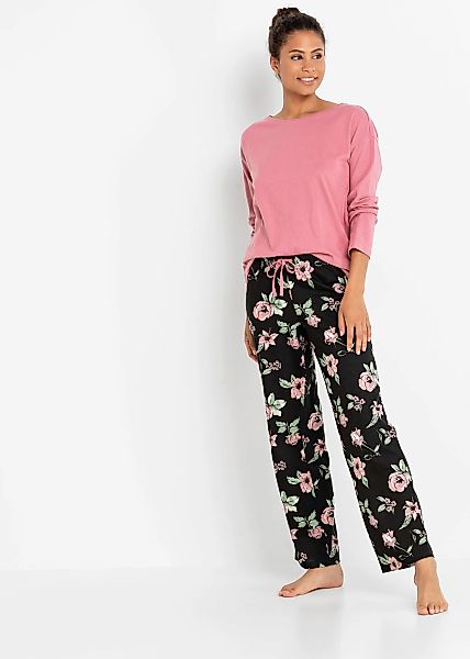 bonprix Pyjama Set, Pyjama aus Baumwolle günstig online kaufen