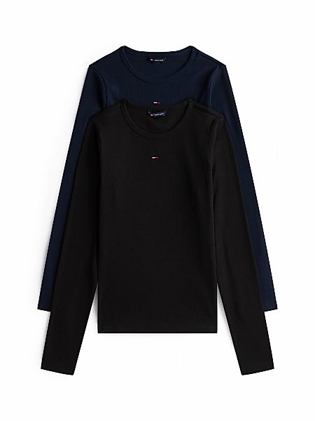 Tommy Jeans Langarmshirt "TJW 2PACK SLIM ESSENTIAL RIB LS" Packung, 2er-Pac günstig online kaufen