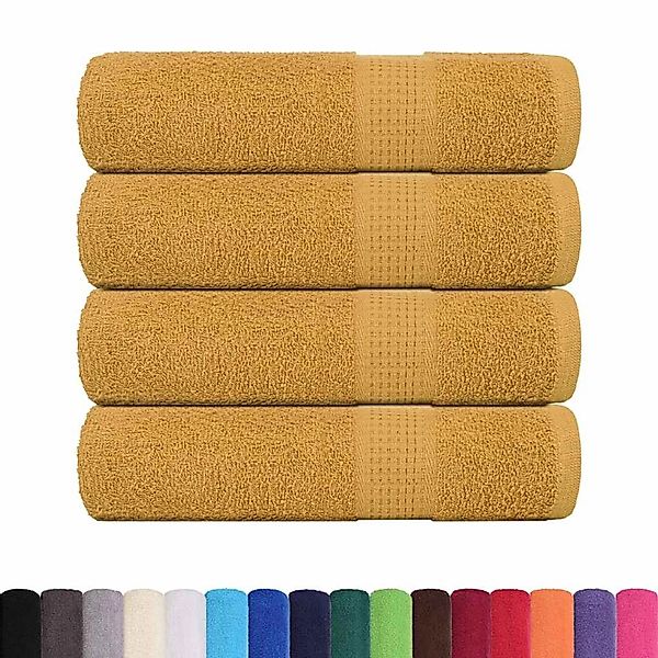 vidaXL Handtücher 4 Stk Golden 50x100 cm 360 g/m² 100% Baumwolle 136807 günstig online kaufen