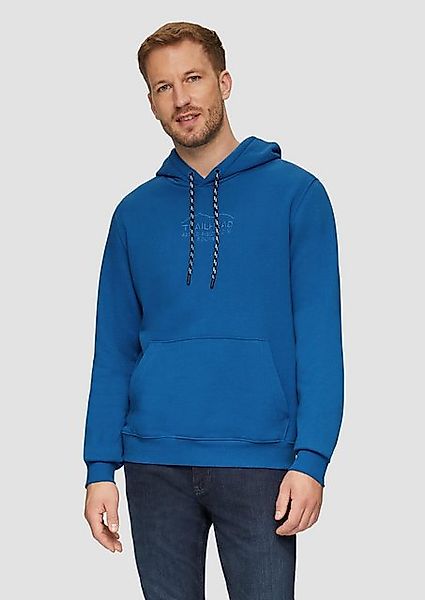 s.Oliver Sweatshirt Hoodie mit Kängurutasche und Stickerei Stickerei günstig online kaufen