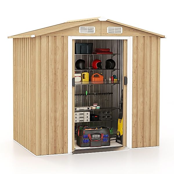 COSTWAY Gerätehaus, BxT: 196x142 cm, abschließbar, günstig online kaufen