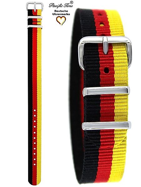 Pacific Time Uhrenarmband Wechselarmband Textil Nylon günstig online kaufen