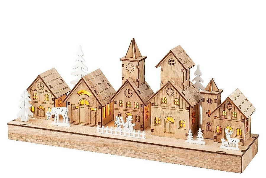 Kaemingk LED Dekofigur MELI, Braun, Holz, Batteriebetrieben, LED fest integ günstig online kaufen