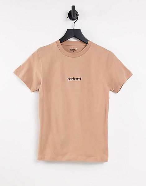Carhartt WIP – Lässiges T-Shirt mit kleinem Brustlogo-Neutral günstig online kaufen