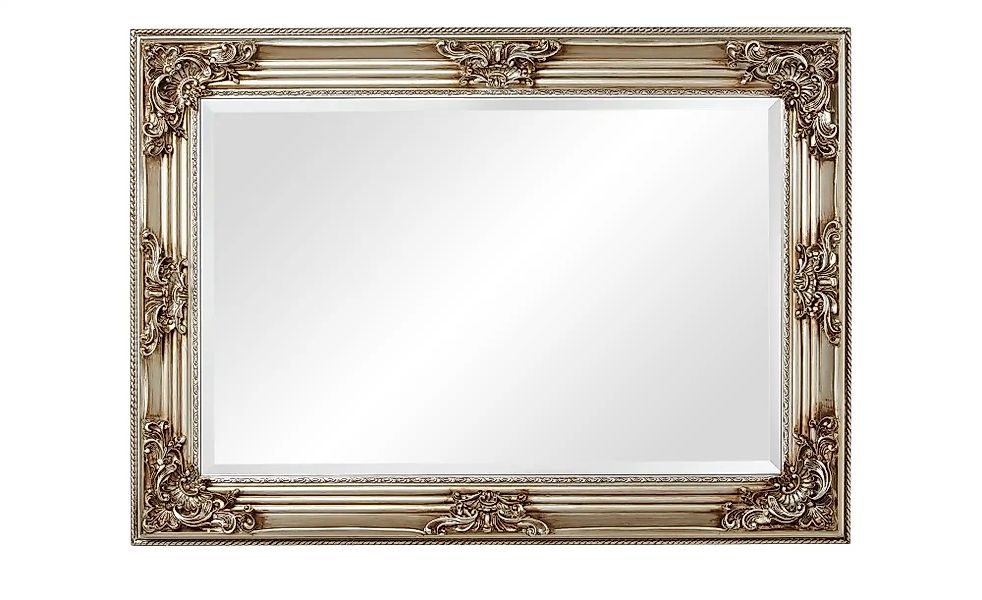 Rahmenspiegel  Iseo ¦ silber ¦ Massivholz,Holzwerkstoff,Polyresin (Kunsthar günstig online kaufen